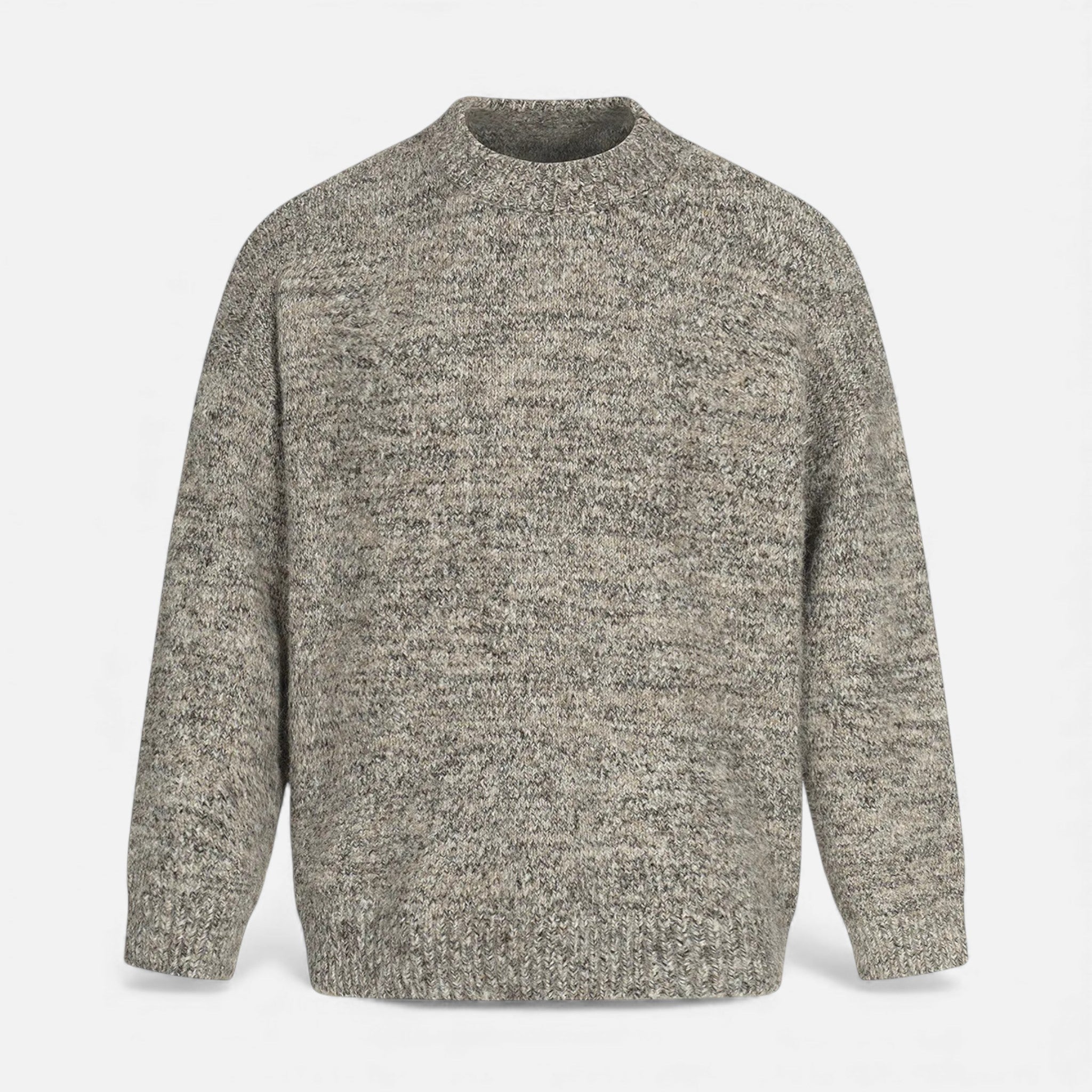 Men's Wool-Effect Crew Neck Sweater | Warm, Casual Knitwear for Everyday Wear